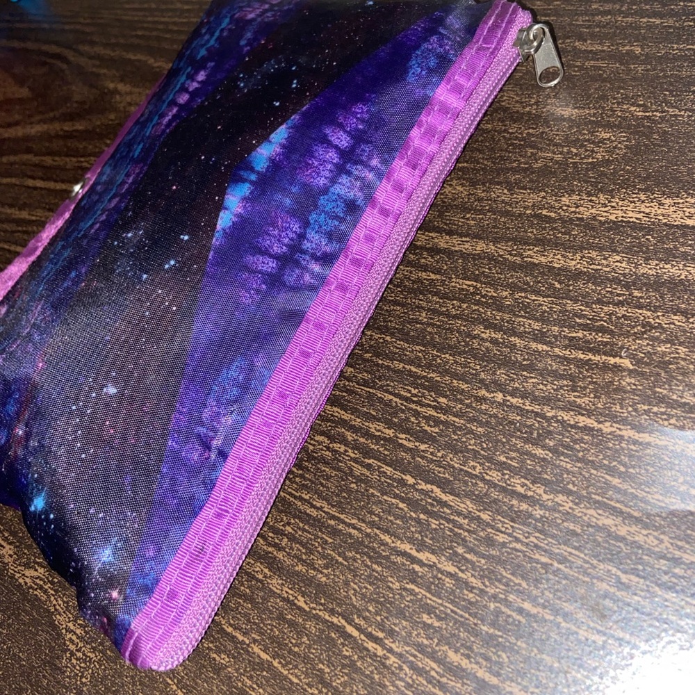 Staples Galaxy Space Stars Pencil Pouch - Picture 3 of 3